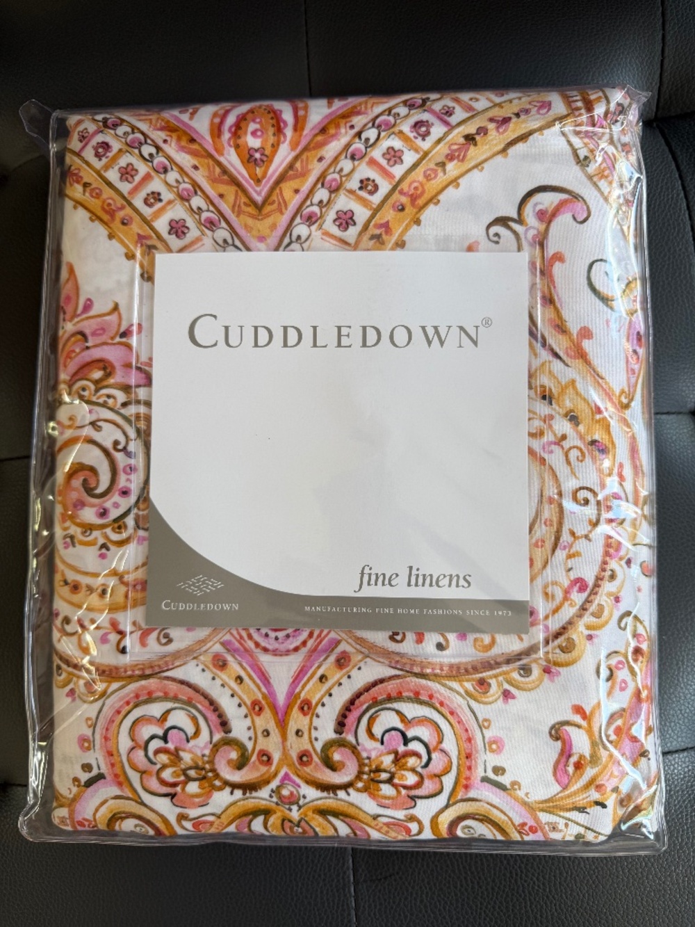 NEW Cuddledown Oriana Paisley Queen Duvet Cover 100% Cotton